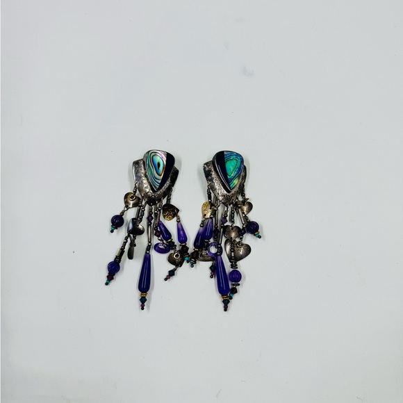 Rare Tabra Vintage Abalone Shell and Amethyst - Picture 6 of 8